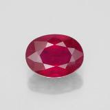 8x6 Ruby 1.5ct Oval Facet in Pink Red