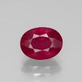 8mm x 6 Ruby 2ct Oval Facet in Pink Red
