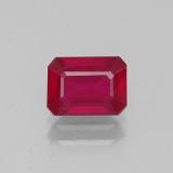 7mm x 5 Ruby 1.5ct Octagon Facet in Pink Red