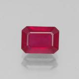 1.5 carat Pink Red Octagon Facet Ruby 7x5