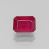 1.5 carat Pink Red Octagon Facet Ruby 7x5mm