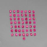 1.5 mm Diamond-Cut Ruby 1ct