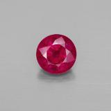 7mm Round Facet Ruby 2ct