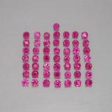 1.5 mm Ruby 1.5ct Diamond-Cut in Violet Red