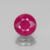 2 carat Pink Red Round Facet Ruby 7 mm