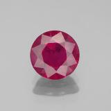 2 carat Pink Red Round Facet Ruby 7 mm