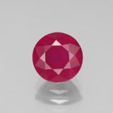 7mm Round Facet Ruby 2ct