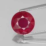 3 carat Pink Red Round Facet Ruby 9mm