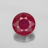 3 carat Pink Red Round Facet Ruby 9mm