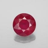 9mm Round Facet Ruby 3ct