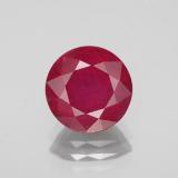 9mm Ruby 3ct Round Facet in Pink Red