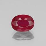 8x6mm Ruby 1.5ct Oval Facet in Pink Red