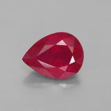 9mm x 7mm Ruby 2ct Pear Facet in Pink Red
