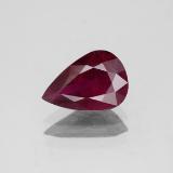 Click for Details 2 ct VS-SI Pear Facet Ruby 10mm x 7