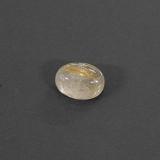 2 carat Golden Oval Cabochon Rutile Quartz 8.5mm x 6.5mm