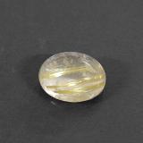 8mm x 6.5 Rutile Quartz 1.5ct Oval Cabochon in Golden