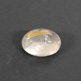 1.5 ct Transparent/Translucent Oval Cabochon Rutile Quartz 8mmx6mm