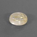 1.5 ct Transparent/Translucent Oval Cabochon Rutile Quartz 8.5mm x 6