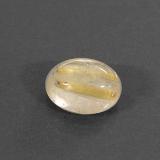 1.5 carat Golden Oval Cabochon Rutile Quartz 8mm x 6