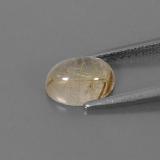 8mm x 6 Rutile Quartz 1.5ct Oval Cabochon in Golden