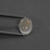 1.5 ct Transparent/Translucent Oval Cabochon Rutile Quartz 8x6
