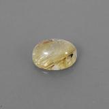 1.5 carat Golden Oval Cabochon Rutile Quartz 8.5x6.5