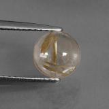 7 mm Round Cabochon Rutile Quartz 1.5ct