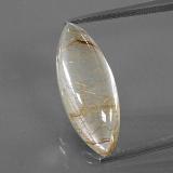 23.5mm x 9 Marquise Cabochon Rutile Quartz 11ct