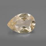 5 carat Golden Pear Facet Rutile Topaz 13.5x9.5mm