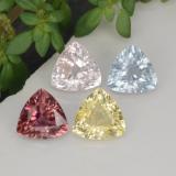 5mm x 5 Sapphire 2ct Trillion Facet in Multicolor