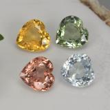 4x4mm Heart Facet Sapphire 1.5ct