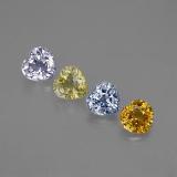 1.5 ct VVS-VS Heart Facet Sapphire 4mmx4mm