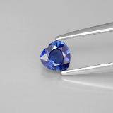 0.4 ct VS Heart Facet Sapphire 4.5x4.5