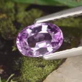0.6 carat Pinkish Purple Oval Facet Sapphire 6x4