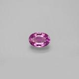 0.6 carat Pinkish Purple Oval Facet Sapphire 6mmx4mm