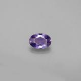 0.5 carat Blue Violet Oval Facet Sapphire 6mm x 4mm