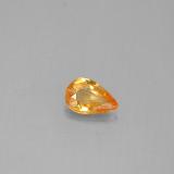 6x4 Sapphire 0.4ct Pear Facet in Yellow Golden