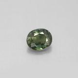 6x5mm Sapphire 0.8ct Oval Facet in Green