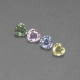 4x4 Heart Facet Sapphire 1.5ct