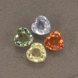 1.5 ct VVS-VS Heart Facet Sapphire 4mmx4mm