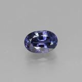 0.7 carat Blue Violet Oval Facet Sapphire 6mm x 4mm