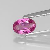 0.5 carat Pinkish Purple Oval Facet Sapphire 6x4
