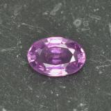 0.6 carat Pinkish Purple Oval Facet Sapphire 6mmx4mm