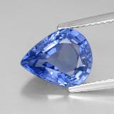 3 carat Blue Pear Facet Sapphire 10mmx8.5mm