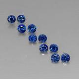 1.5 carat Deep Blue Diamond-Cut Sapphire 3 mm