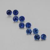 3mm Sapphire 1.5ct Diamond-Cut in Deep Blue