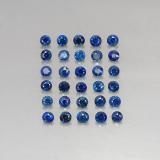 1 carat Deep Blue Diamond-Cut Sapphire 2 mm