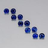 2 carat Deep Blue Diamond-Cut Sapphire 3.5 mm
