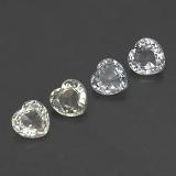 4mm x 4 Sapphire 1.5ct Heart Facet in Multicolor