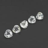 4mm x 4mm Sapphire 1.5ct Heart Facet in White